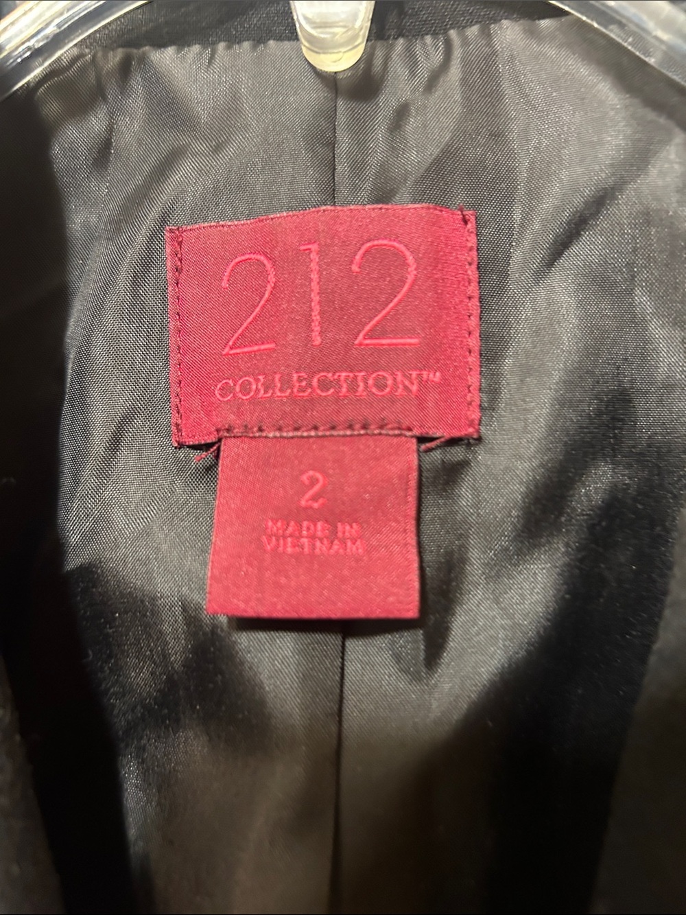 212 Collection Black Fitted Two-Button Blazer 2 - Picture 2 of 3